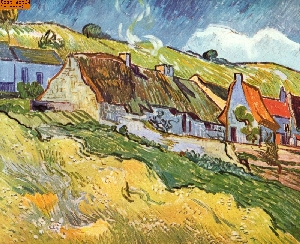 Bauernh�tten in Auvers nach van Gogh
